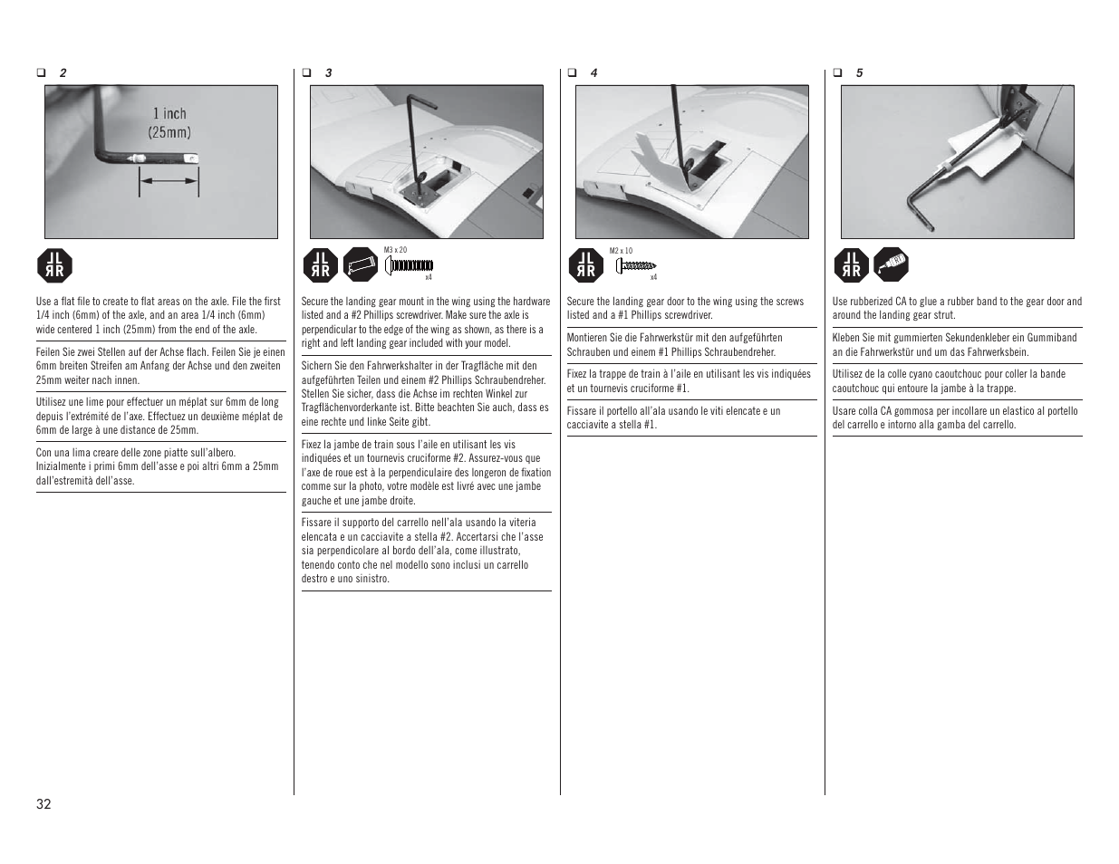 Hangar 9 F4U-1A Corsair 20cc ARF User Manual | Page 32 / 92