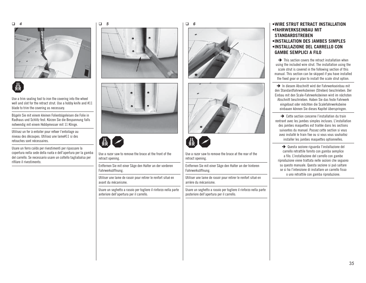 Hangar 9 F4U-1A Corsair 20cc ARF User Manual | Page 35 / 92