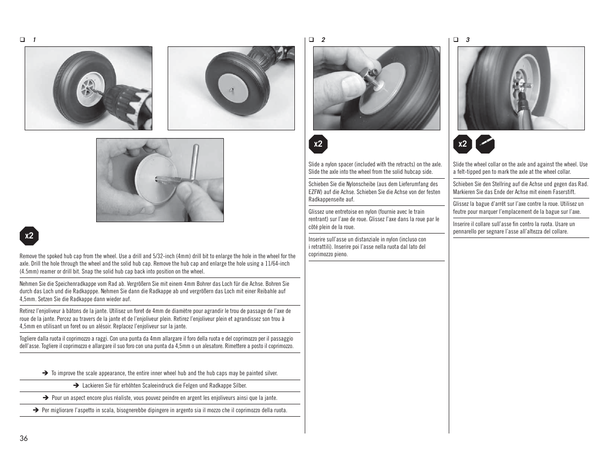 Hangar 9 F4U-1A Corsair 20cc ARF User Manual | Page 36 / 92