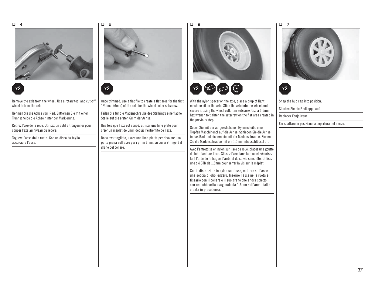 Hangar 9 F4U-1A Corsair 20cc ARF User Manual | Page 37 / 92