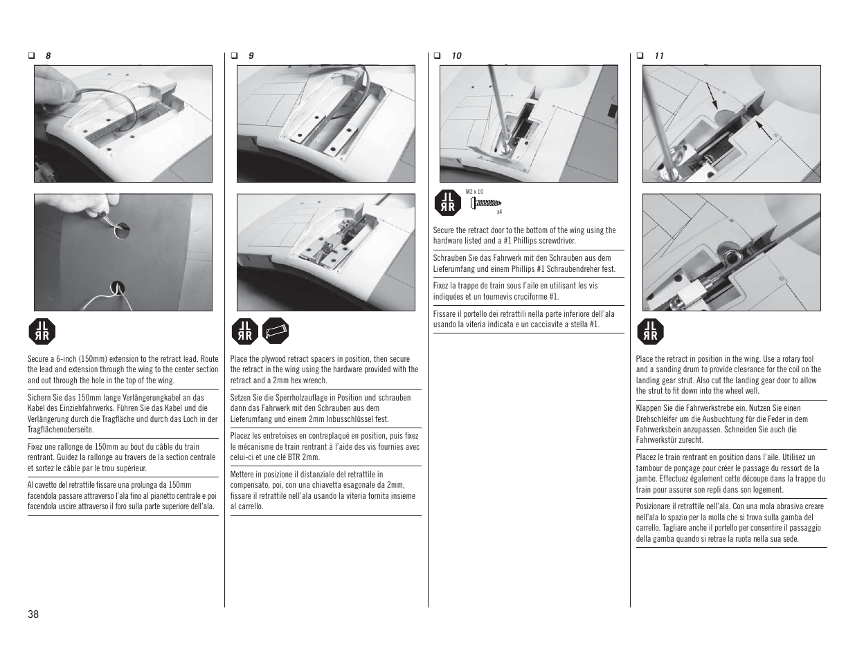 Hangar 9 F4U-1A Corsair 20cc ARF User Manual | Page 38 / 92