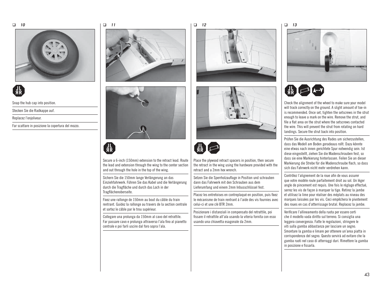 Hangar 9 F4U-1A Corsair 20cc ARF User Manual | Page 43 / 92