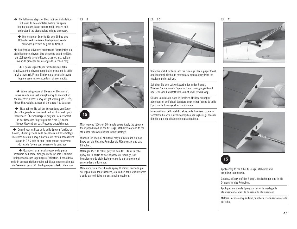 Hangar 9 F4U-1A Corsair 20cc ARF User Manual | Page 47 / 92