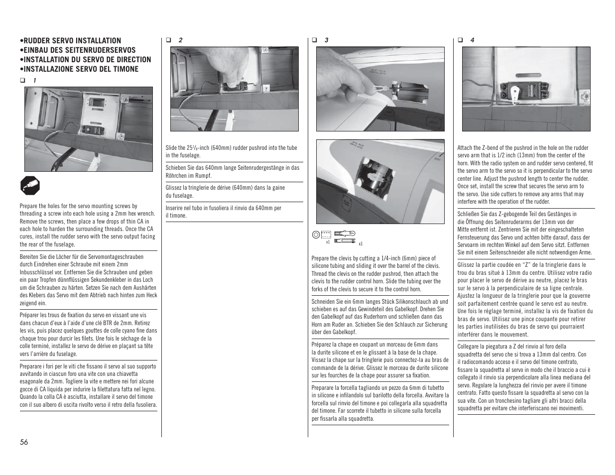 Hangar 9 F4U-1A Corsair 20cc ARF User Manual | Page 56 / 92