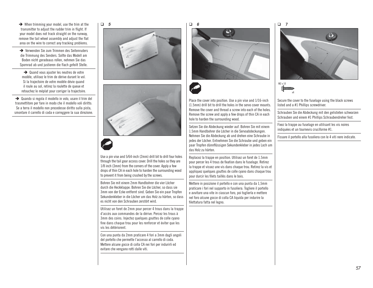 Hangar 9 F4U-1A Corsair 20cc ARF User Manual | Page 57 / 92