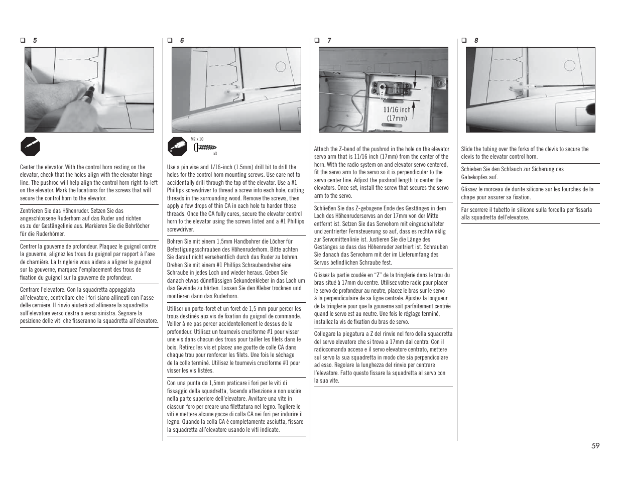 Hangar 9 F4U-1A Corsair 20cc ARF User Manual | Page 59 / 92