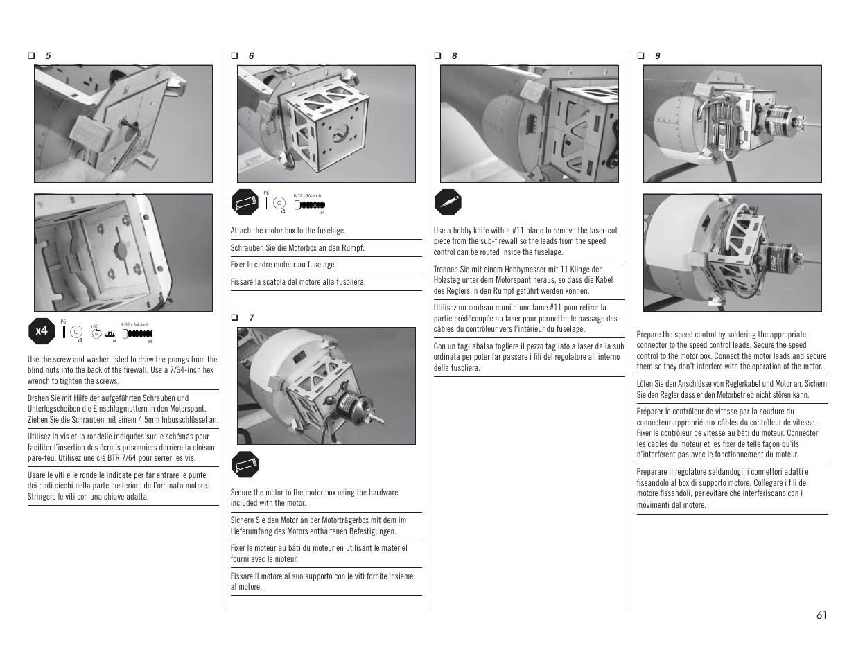 Hangar 9 F4U-1A Corsair 20cc ARF User Manual | Page 61 / 92