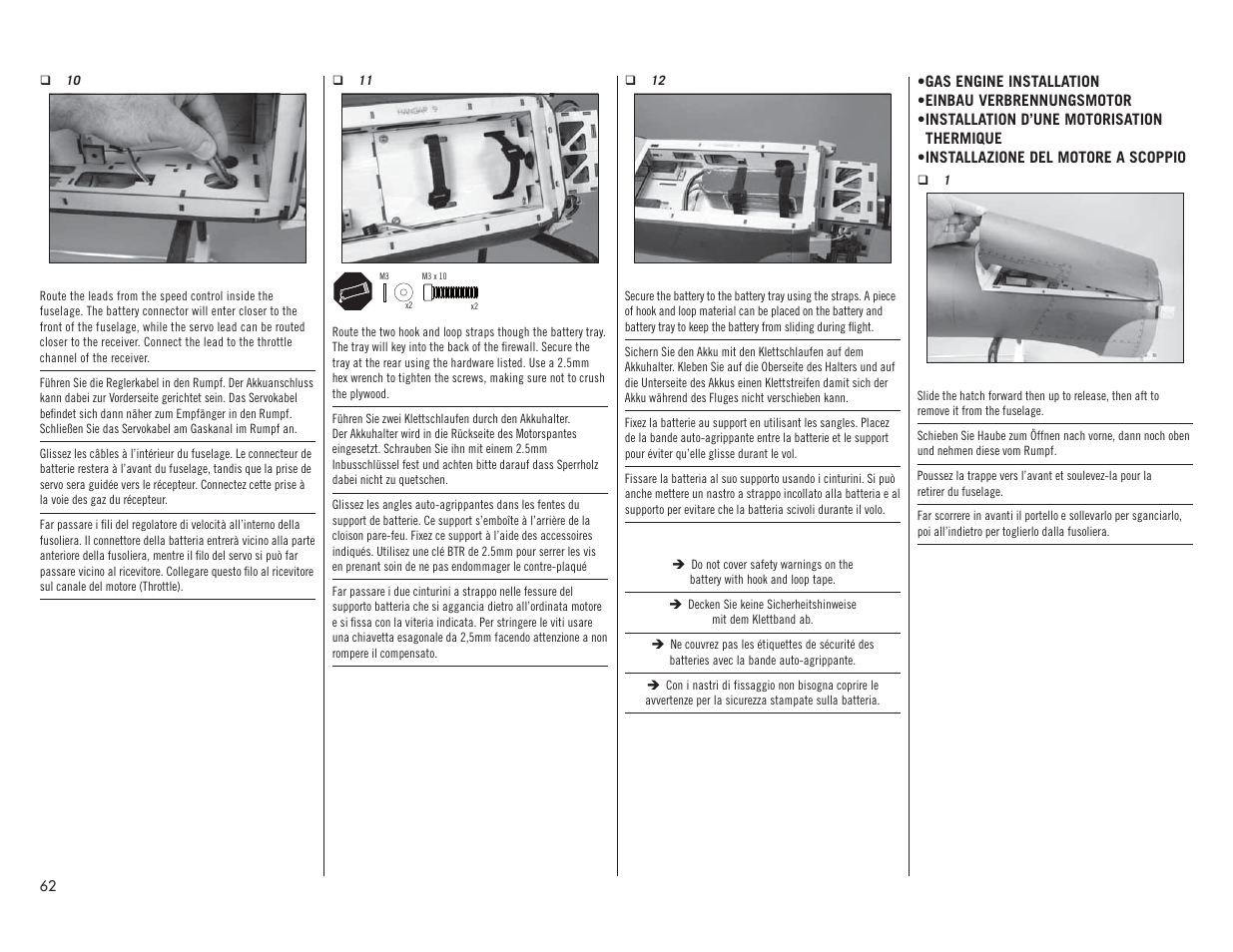 Hangar 9 F4U-1A Corsair 20cc ARF User Manual | Page 62 / 92