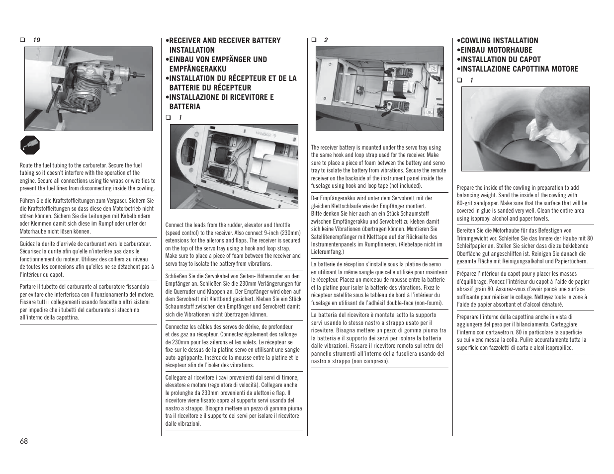 Hangar 9 F4U-1A Corsair 20cc ARF User Manual | Page 68 / 92