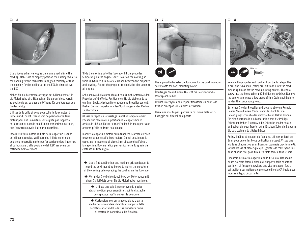 Hangar 9 F4U-1A Corsair 20cc ARF User Manual | Page 70 / 92
