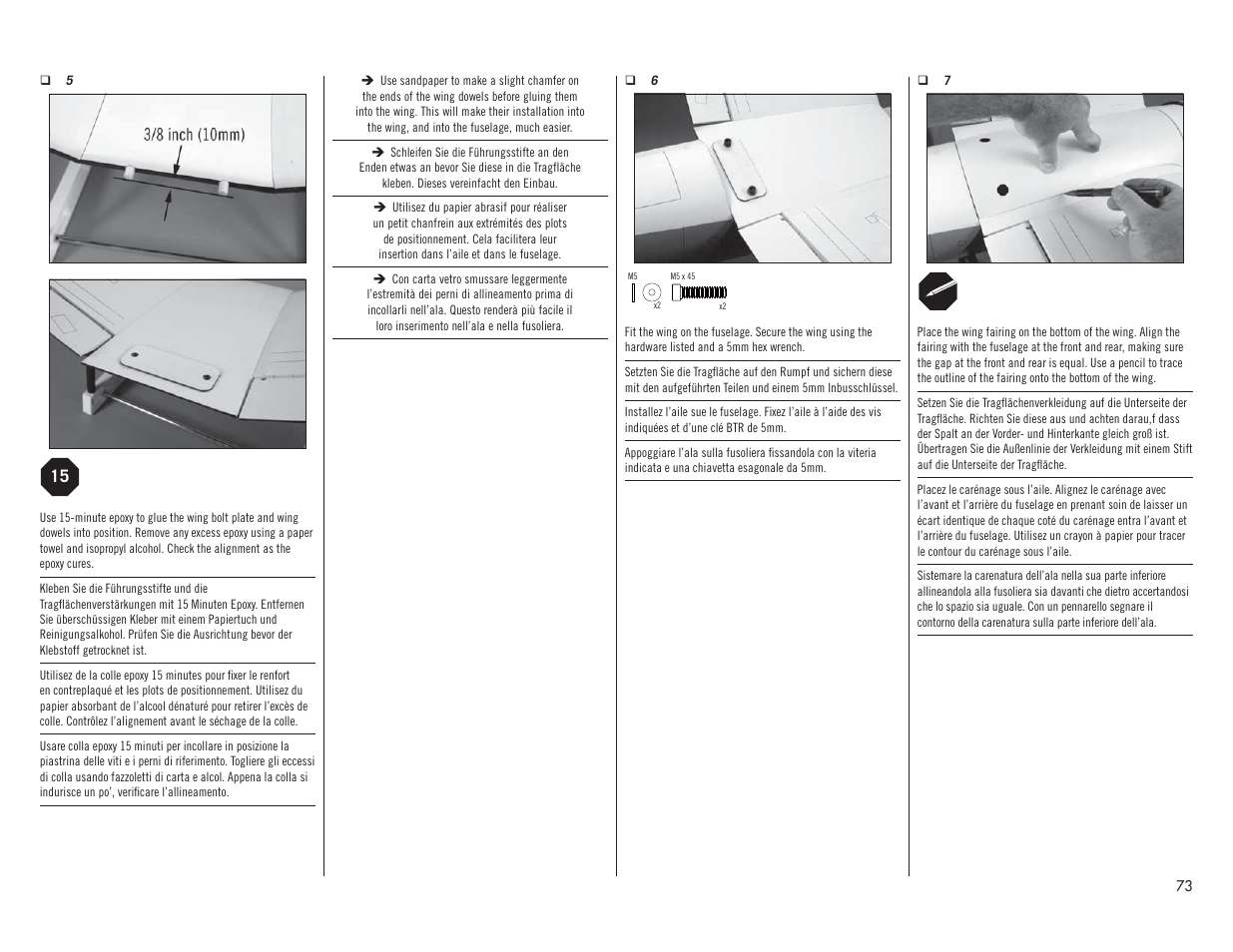 Hangar 9 F4U-1A Corsair 20cc ARF User Manual | Page 73 / 92