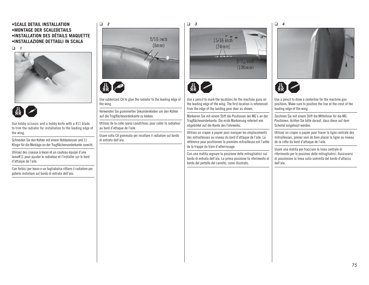 Hangar 9 F4U-1A Corsair 20cc ARF User Manual | Page 75 / 92