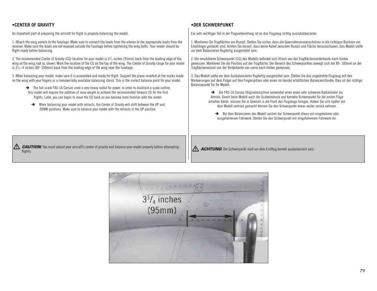Hangar 9 F4U-1A Corsair 20cc ARF User Manual | Page 79 / 92