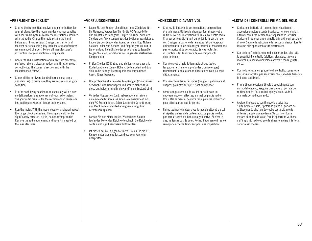 Hangar 9 F4U-1A Corsair 20cc ARF User Manual | Page 83 / 92