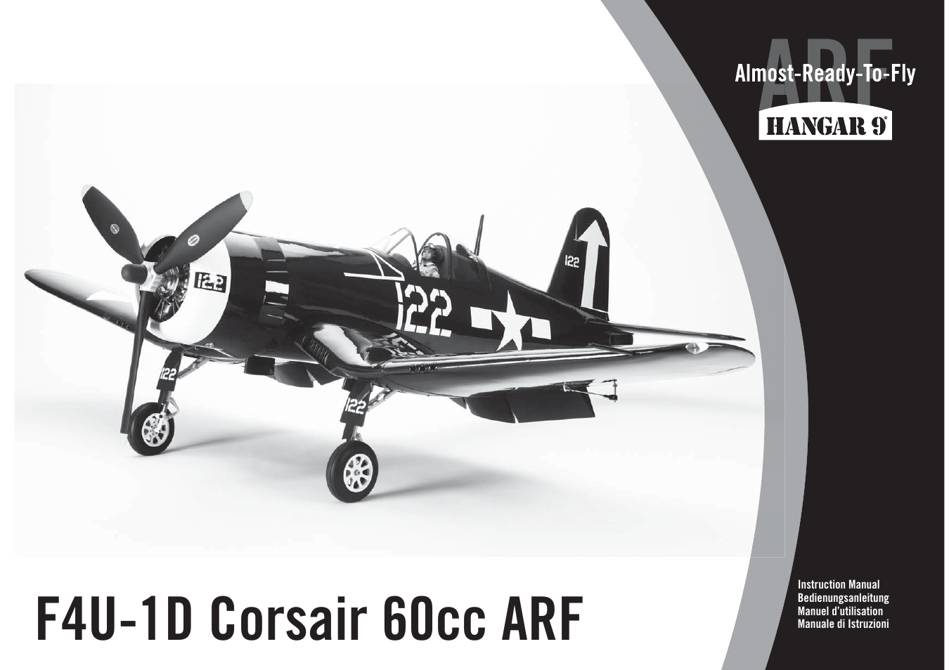 Hangar 9 F4U-1D Corsair 60cc ARF (3 Boxes) User Manual | 96 pages