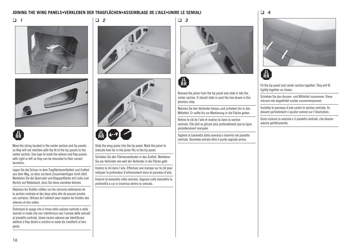 Hangar 9 F4U-1D Corsair 60cc ARF (3 Boxes) User Manual | Page 16 / 96