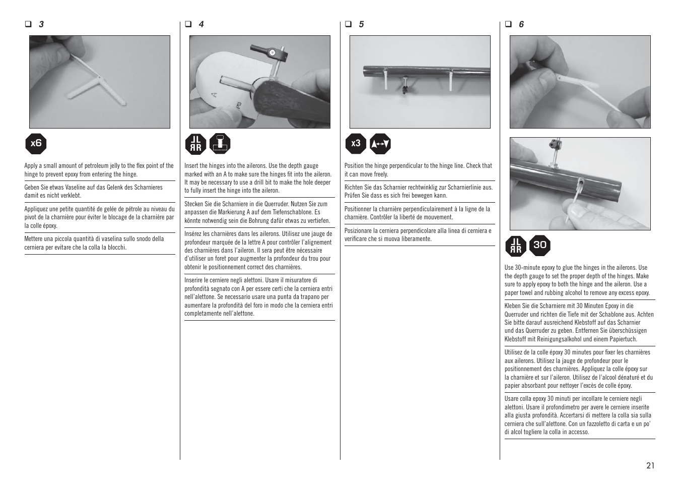 Hangar 9 F4U-1D Corsair 60cc ARF (3 Boxes) User Manual | Page 21 / 96