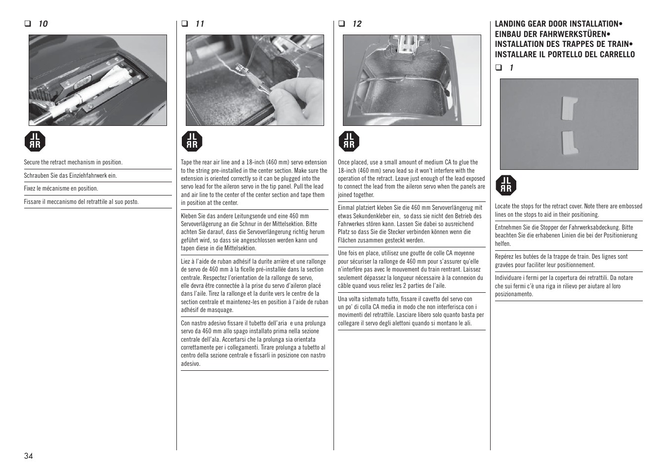 Hangar 9 F4U-1D Corsair 60cc ARF (3 Boxes) User Manual | Page 34 / 96