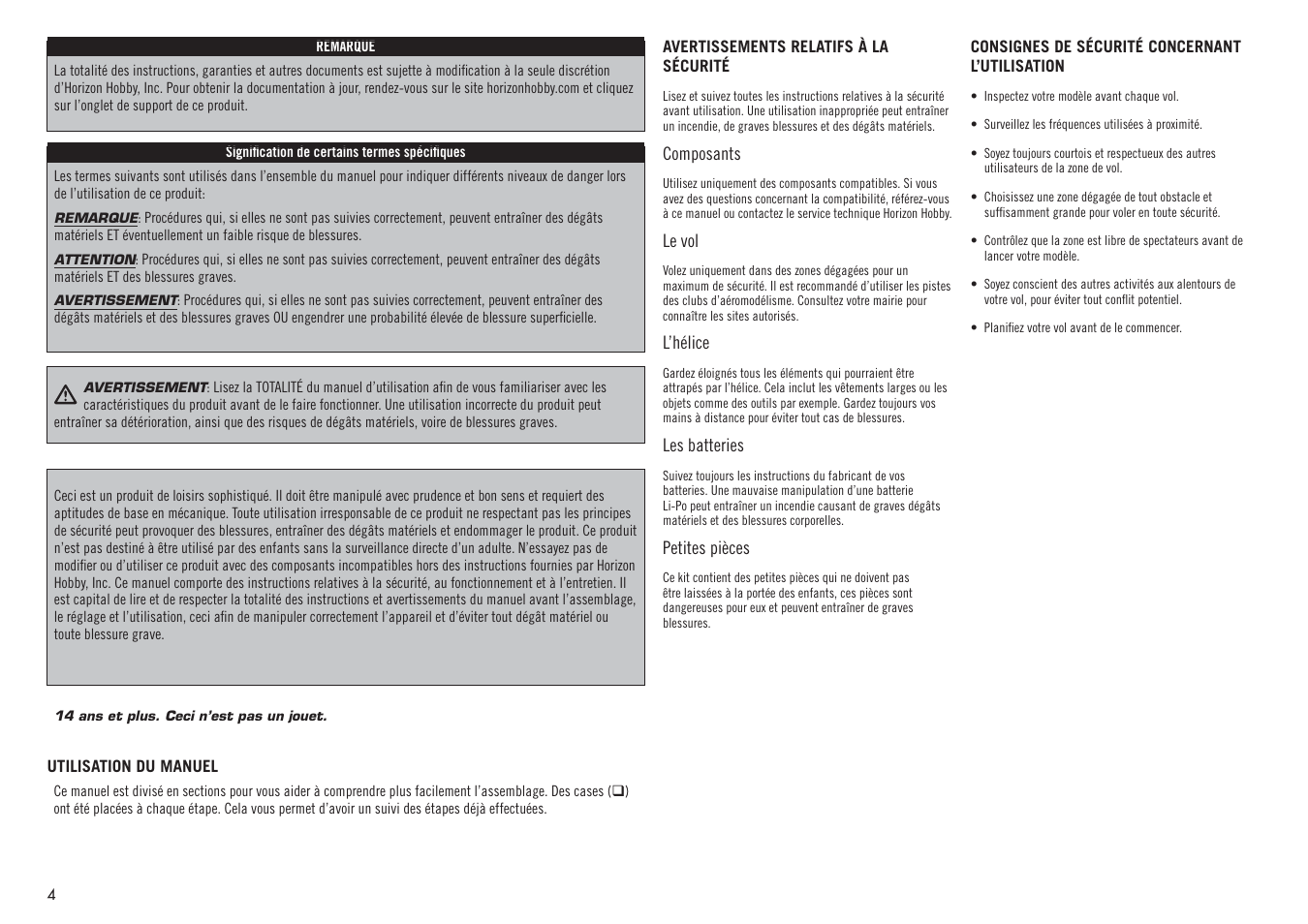 Hangar 9 F4U-1D Corsair 60cc ARF (3 Boxes) User Manual | Page 4 / 96