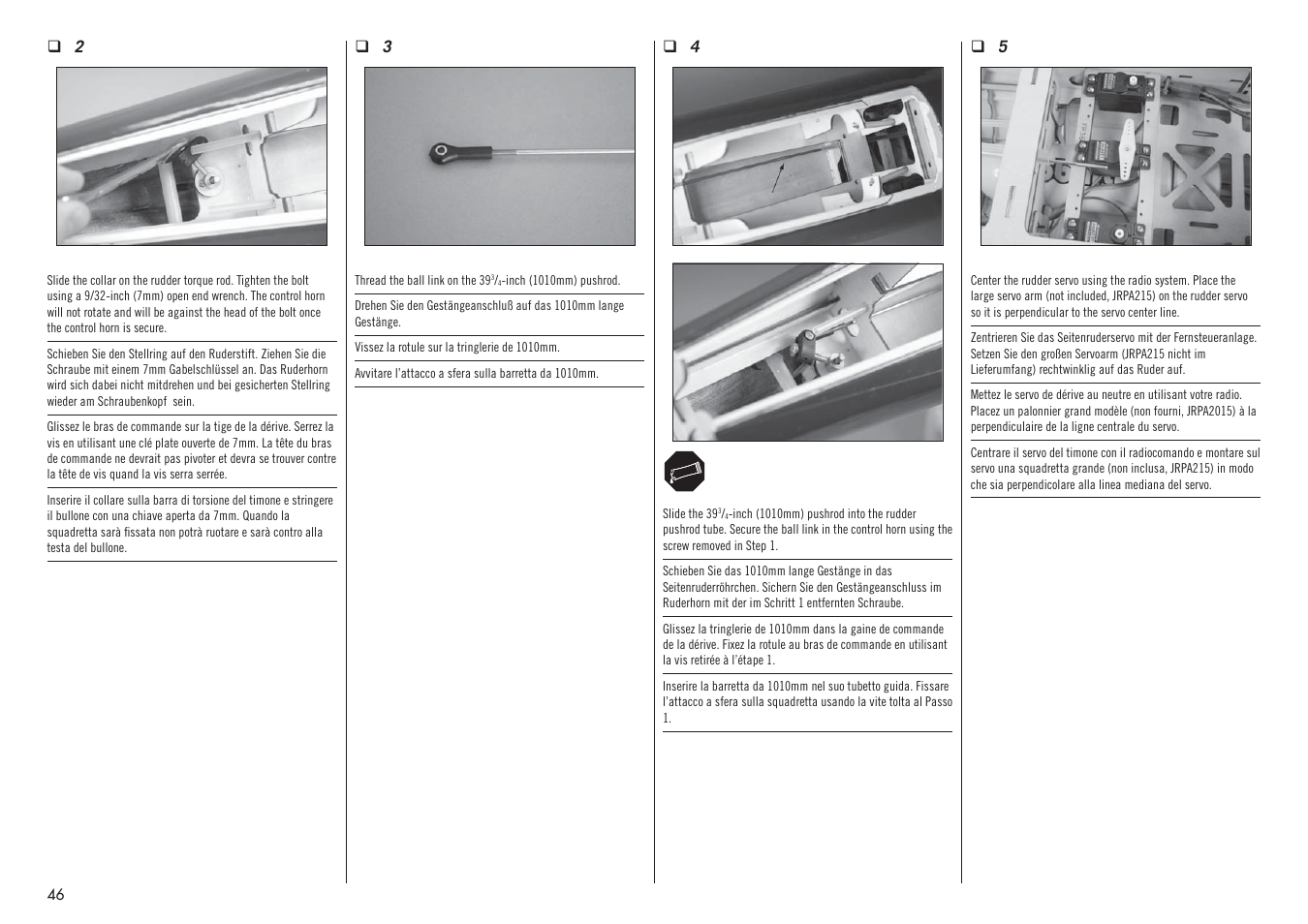 Hangar 9 F4U-1D Corsair 60cc ARF (3 Boxes) User Manual | Page 46 / 96