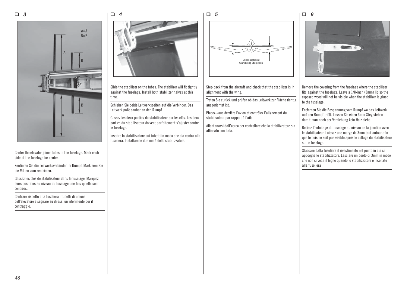 Hangar 9 F4U-1D Corsair 60cc ARF (3 Boxes) User Manual | Page 48 / 96