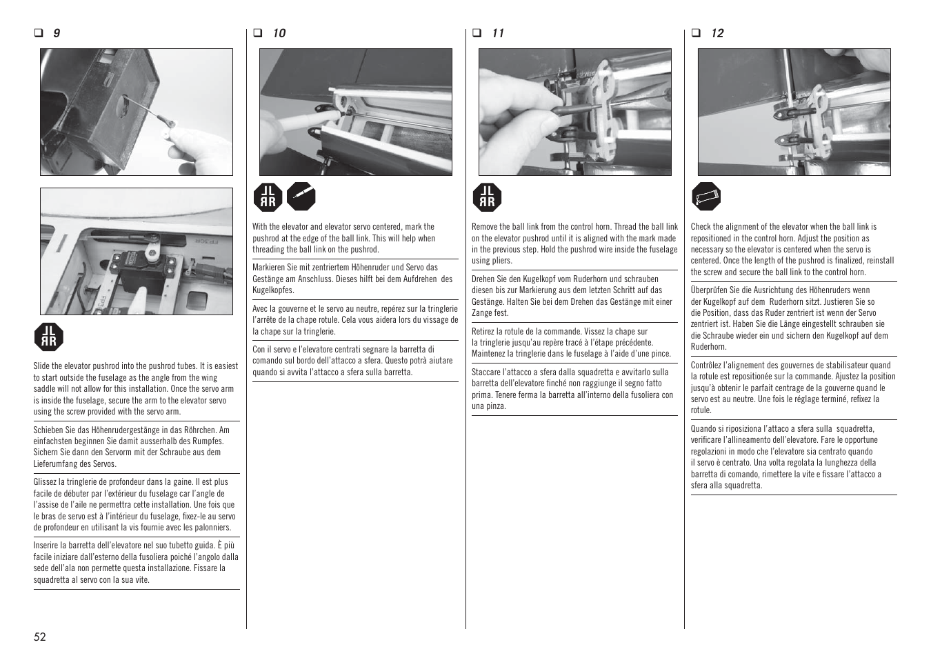 Hangar 9 F4U-1D Corsair 60cc ARF (3 Boxes) User Manual | Page 52 / 96