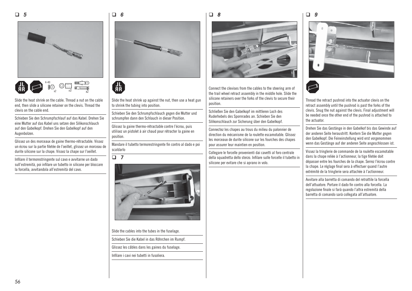 Hangar 9 F4U-1D Corsair 60cc ARF (3 Boxes) User Manual | Page 56 / 96