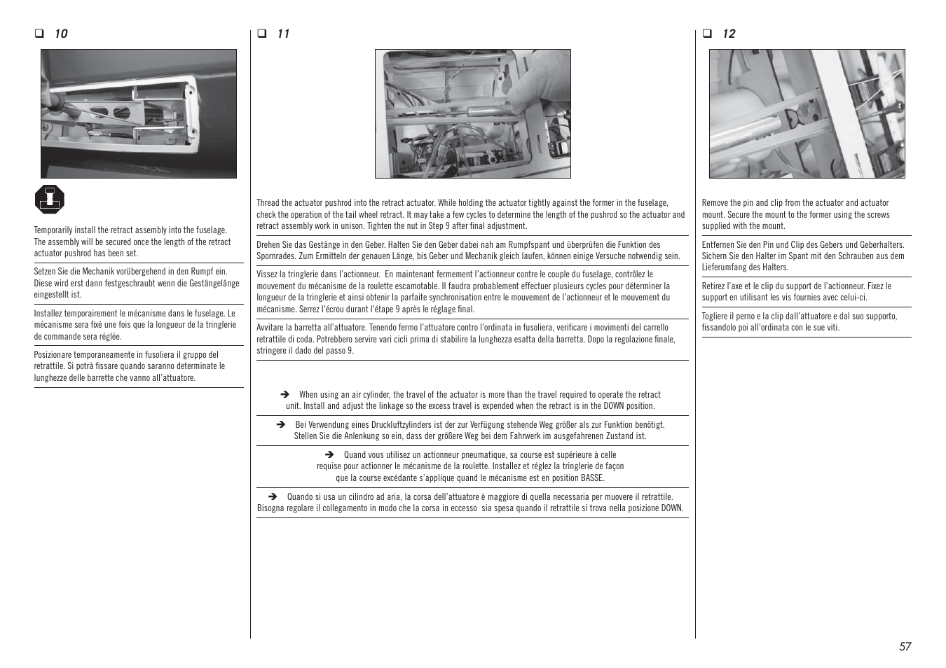 Hangar 9 F4U-1D Corsair 60cc ARF (3 Boxes) User Manual | Page 57 / 96
