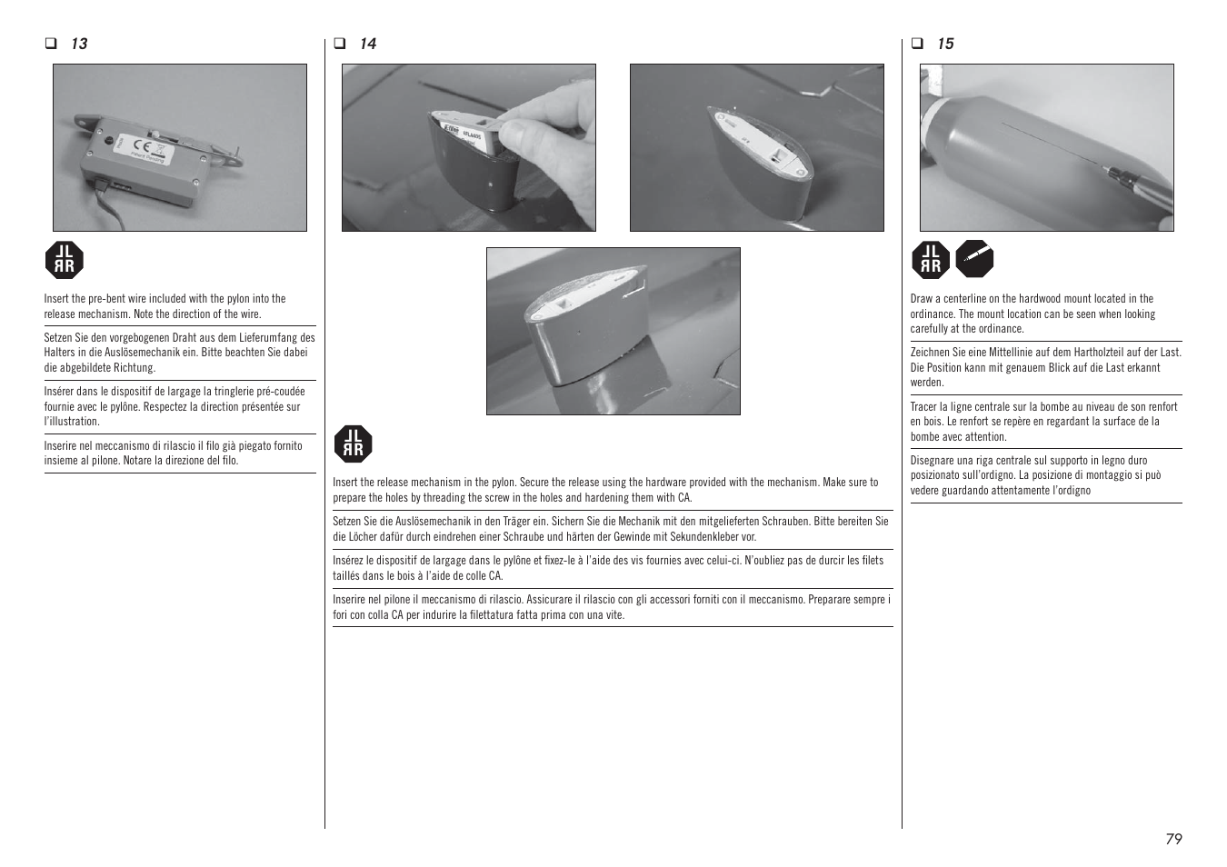 Hangar 9 F4U-1D Corsair 60cc ARF (3 Boxes) User Manual | Page 79 / 96