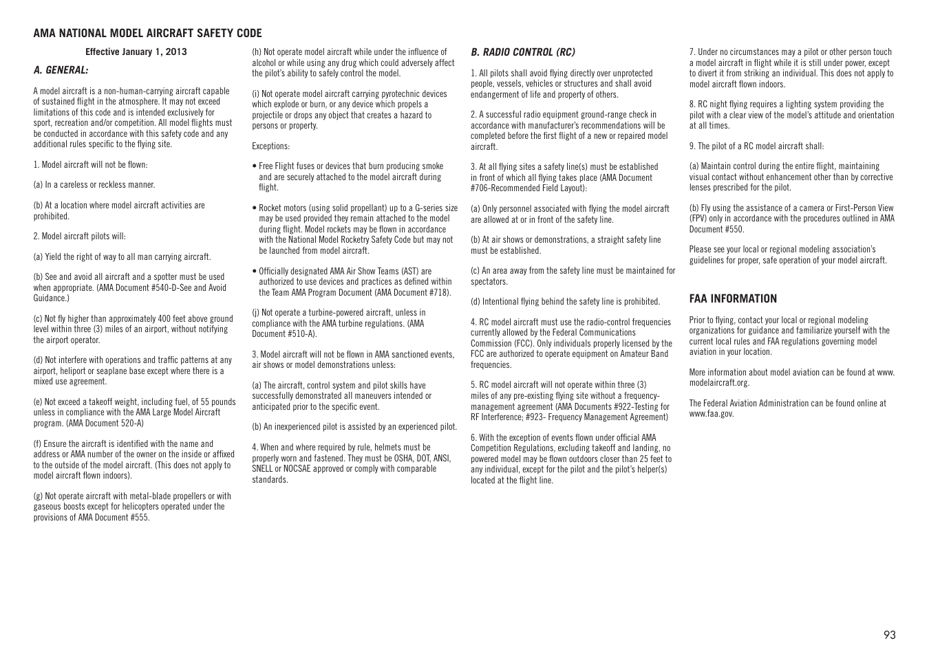 Hangar 9 F4U-1D Corsair 60cc ARF (3 Boxes) User Manual | Page 93 / 96