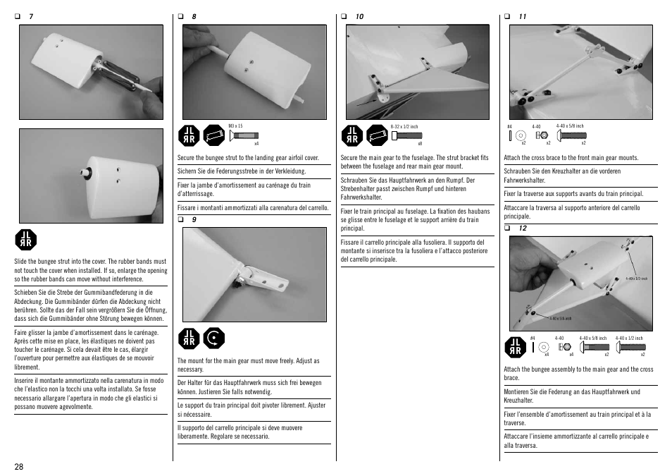 Hangar 9 1/4-Scale PA-18 Super Cub ARF User Manual | Page 28 / 84