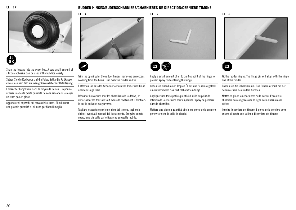 Hangar 9 1/4-Scale PA-18 Super Cub ARF User Manual | Page 30 / 84