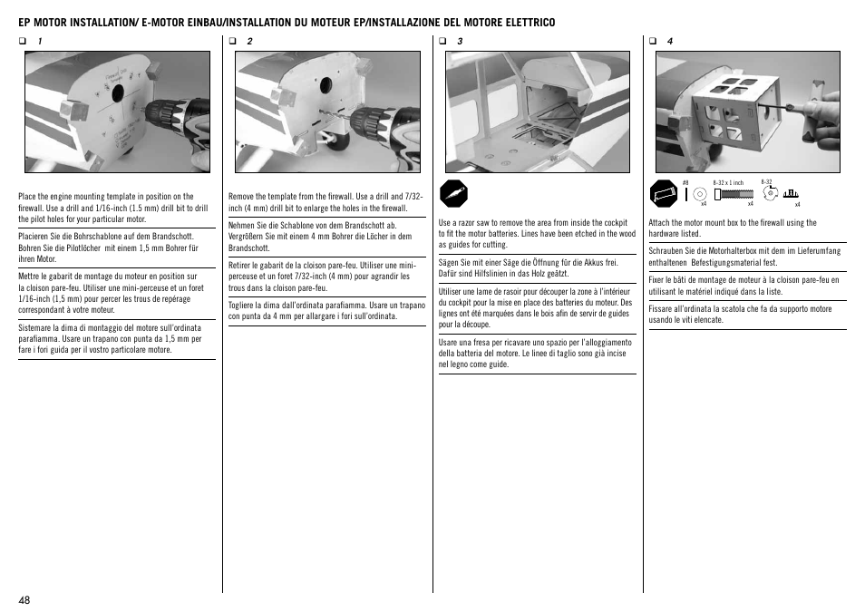 Hangar 9 1/4-Scale PA-18 Super Cub ARF User Manual | Page 48 / 84