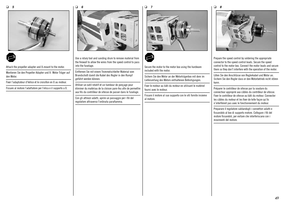 Hangar 9 1/4-Scale PA-18 Super Cub ARF User Manual | Page 49 / 84
