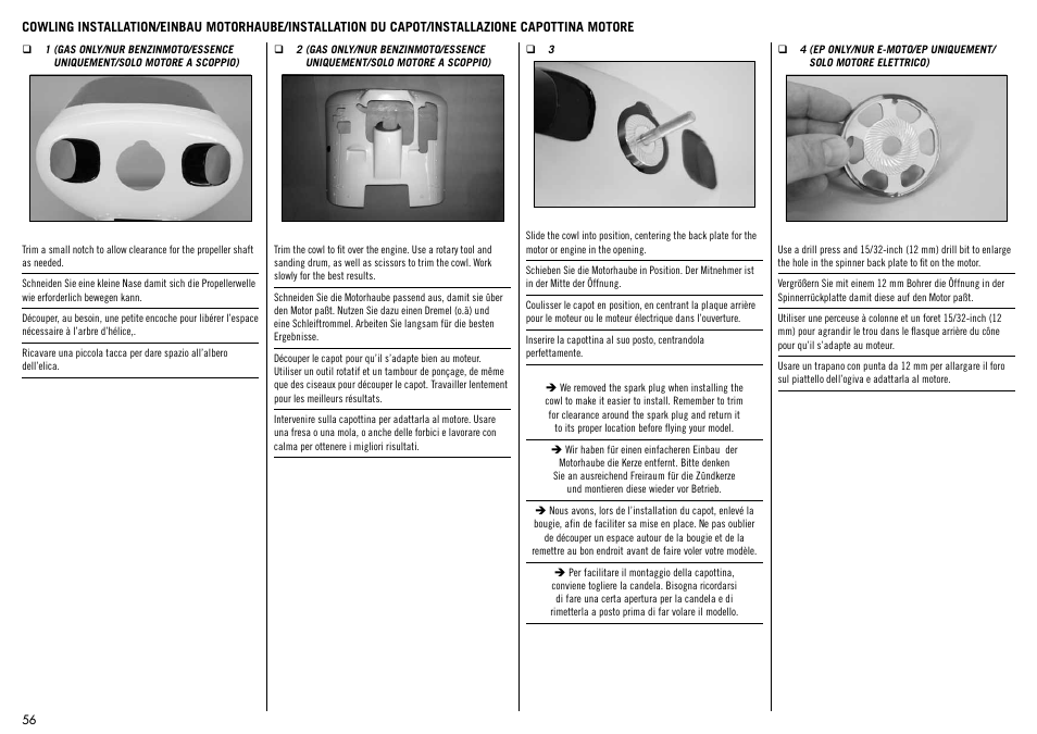 Hangar 9 1/4-Scale PA-18 Super Cub ARF User Manual | Page 56 / 84