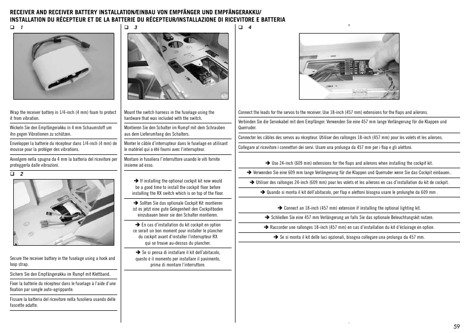 Hangar 9 1/4-Scale PA-18 Super Cub ARF User Manual | Page 59 / 84
