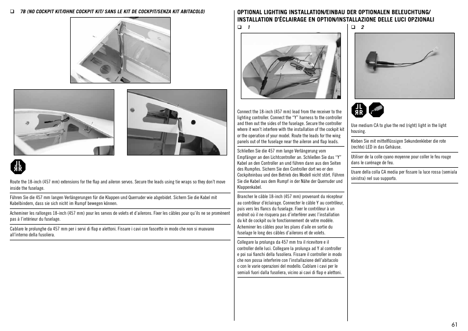 Hangar 9 1/4-Scale PA-18 Super Cub ARF User Manual | Page 61 / 84