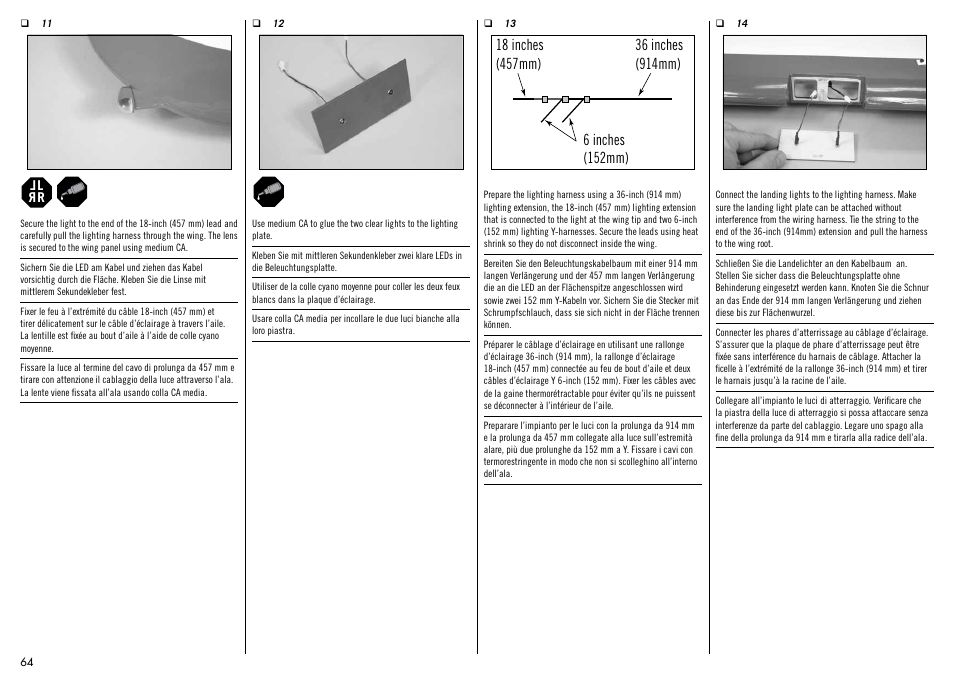 Hangar 9 1/4-Scale PA-18 Super Cub ARF User Manual | Page 64 / 84