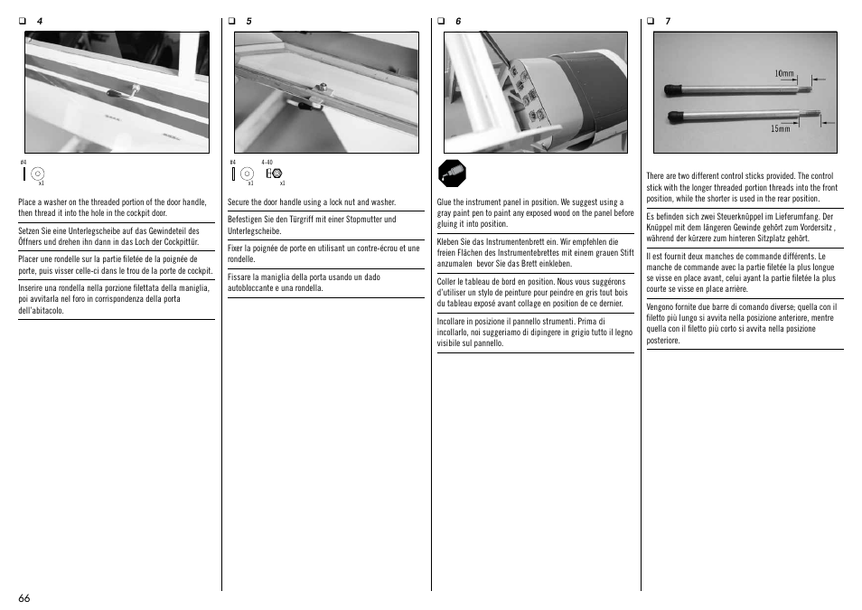Hangar 9 1/4-Scale PA-18 Super Cub ARF User Manual | Page 66 / 84