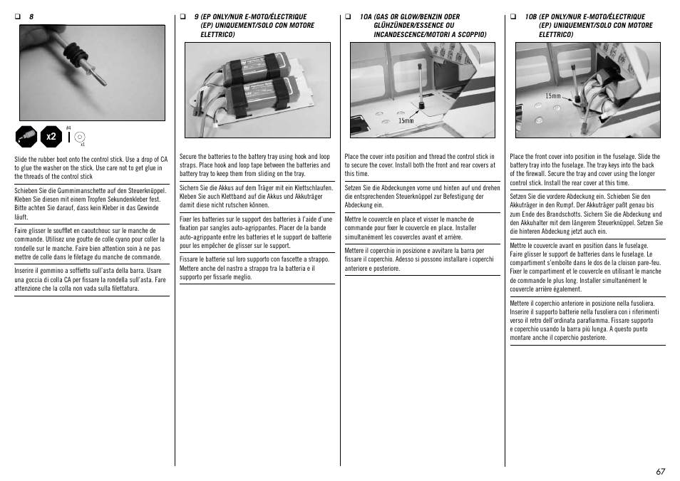 Hangar 9 1/4-Scale PA-18 Super Cub ARF User Manual | Page 67 / 84