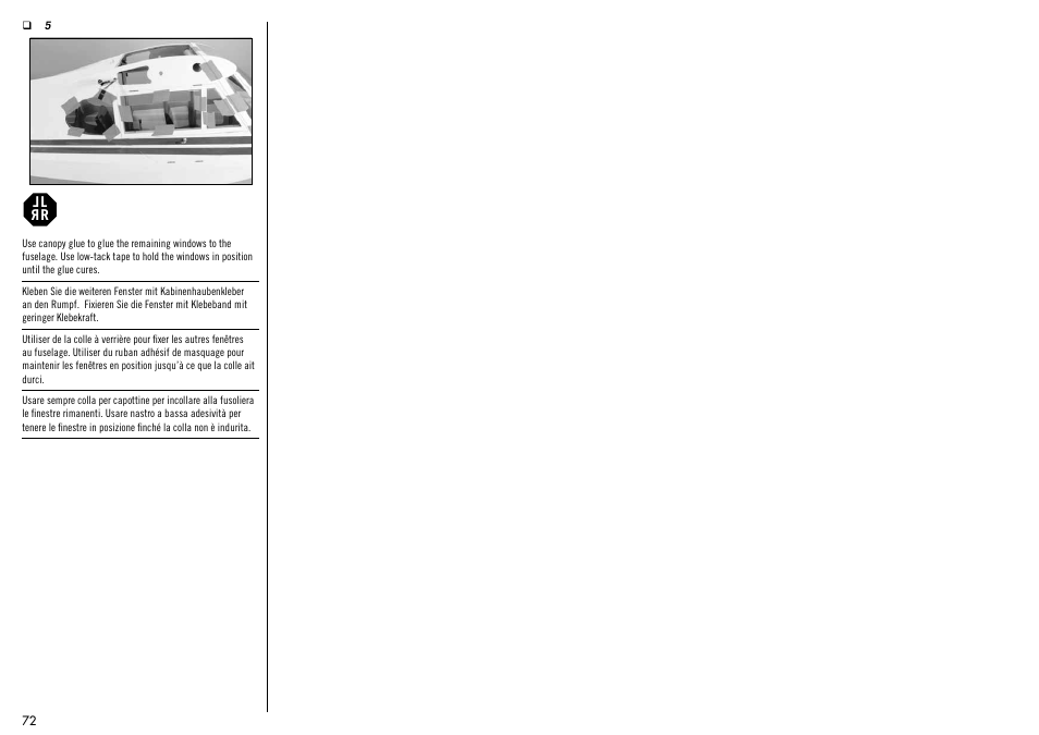 Hangar 9 1/4-Scale PA-18 Super Cub ARF User Manual | Page 72 / 84
