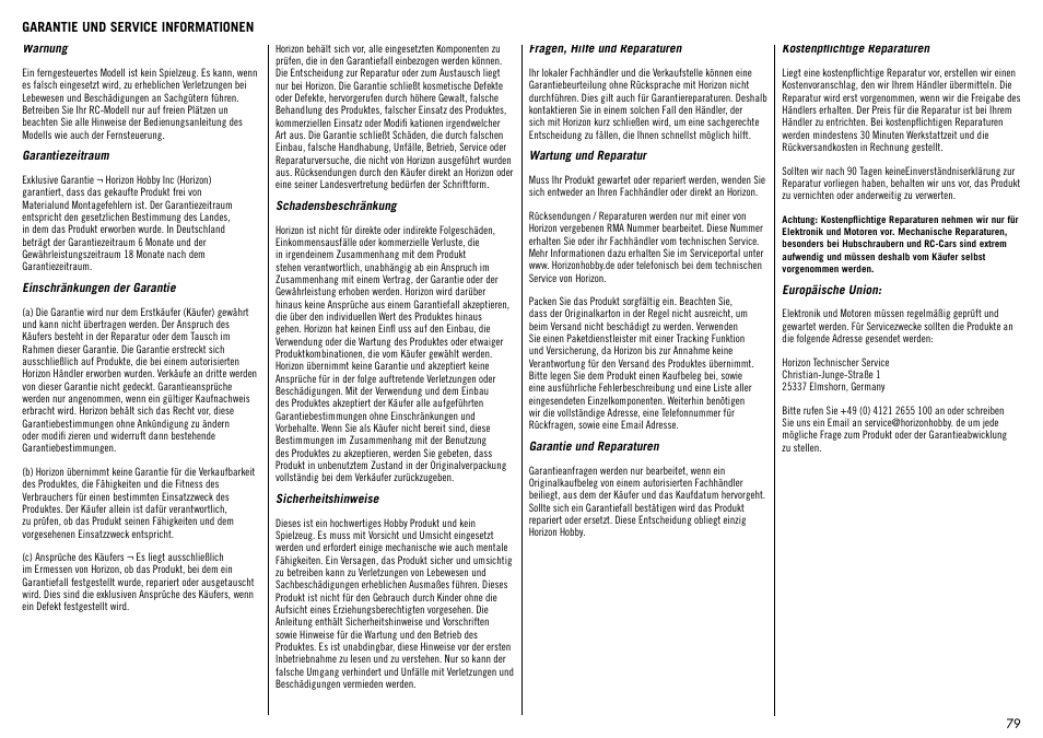 Hangar 9 1/4-Scale PA-18 Super Cub ARF User Manual | Page 79 / 84