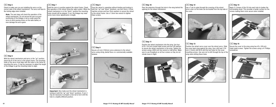 Hangar 9 P-51D Blue Nose 60 ARF User Manual | Page 10 / 37