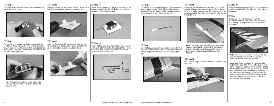 Hangar 9 P-51D Blue Nose 60 ARF User Manual | Page 13 / 37