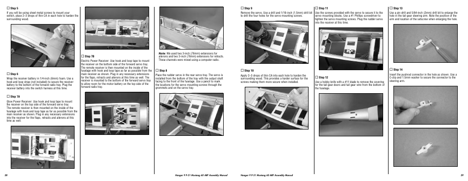 Hangar 9 P-51D Blue Nose 60 ARF User Manual | Page 15 / 37