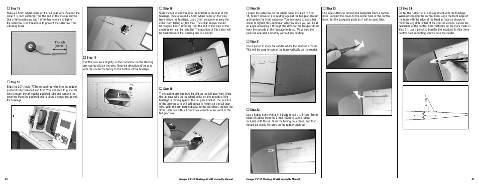 Hangar 9 P-51D Blue Nose 60 ARF User Manual | Page 16 / 37