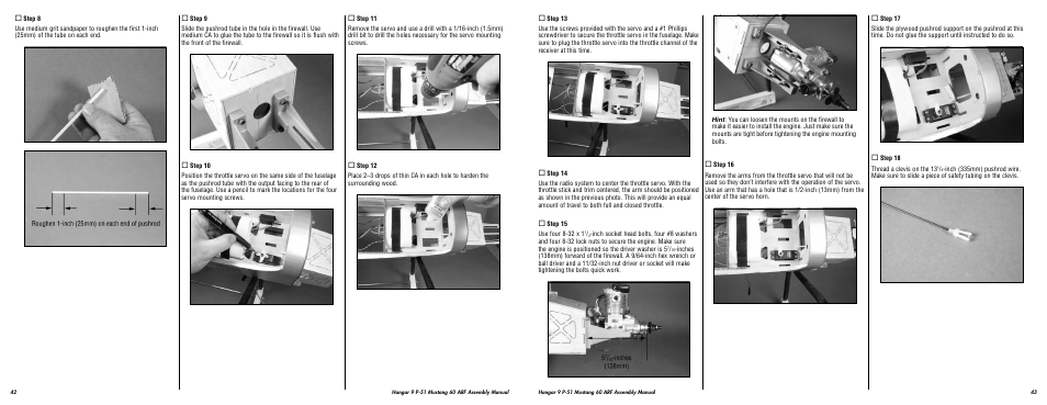 Hangar 9 P-51D Blue Nose 60 ARF User Manual | Page 22 / 37