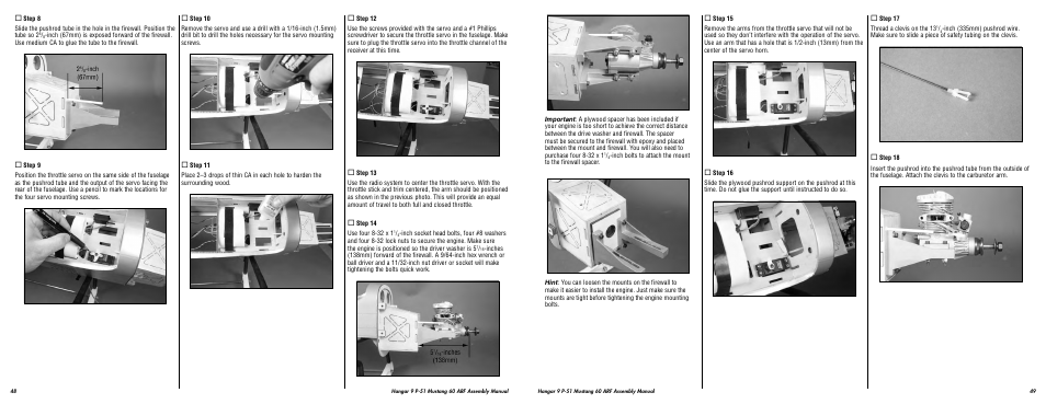 Hangar 9 P-51D Blue Nose 60 ARF User Manual | Page 25 / 37