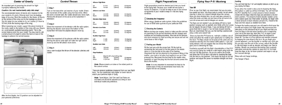 Hangar 9 P-51D Blue Nose 60 ARF User Manual | Page 33 / 37