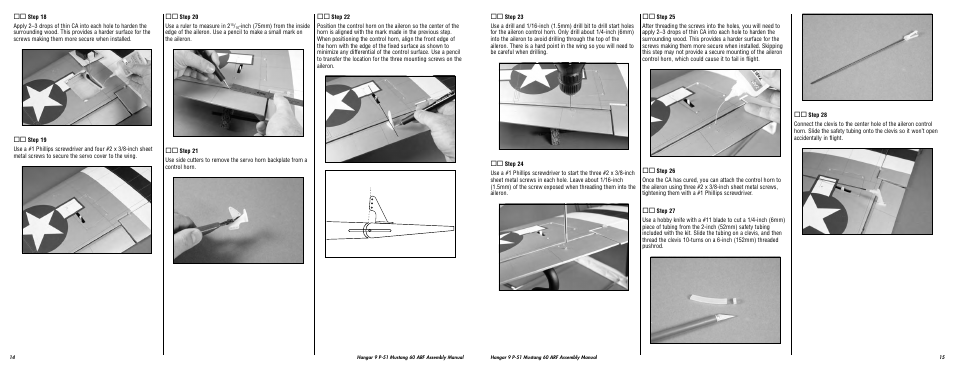 Hangar 9 P-51D Blue Nose 60 ARF User Manual | Page 8 / 37